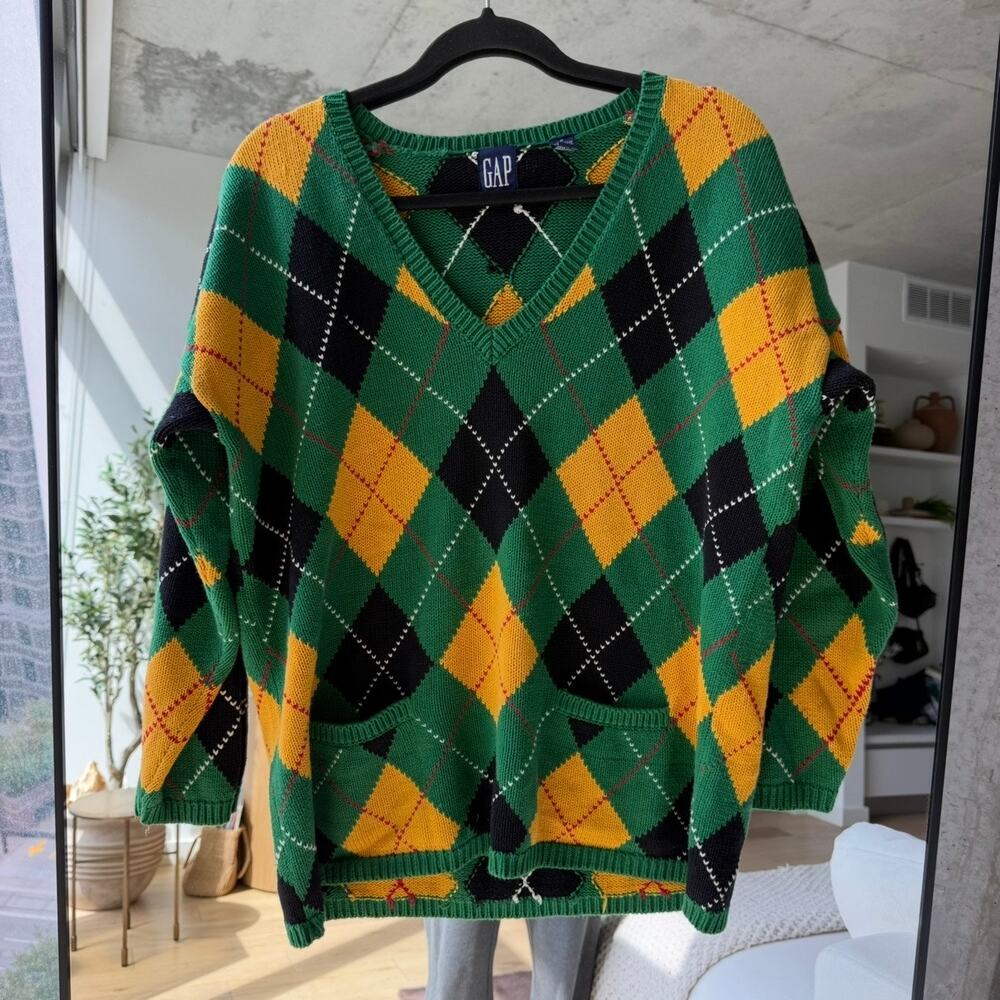 GAP Vintage Argyle Sweater - Picture 2 of 4